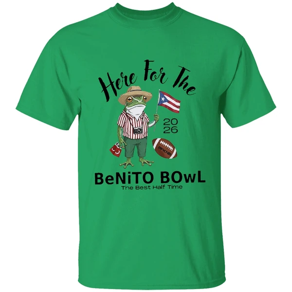 Nfl Bad Bunny Super Bowl 2026 Here For The Benito Bowl The Best Half Time Mascot Shirt - Image 8