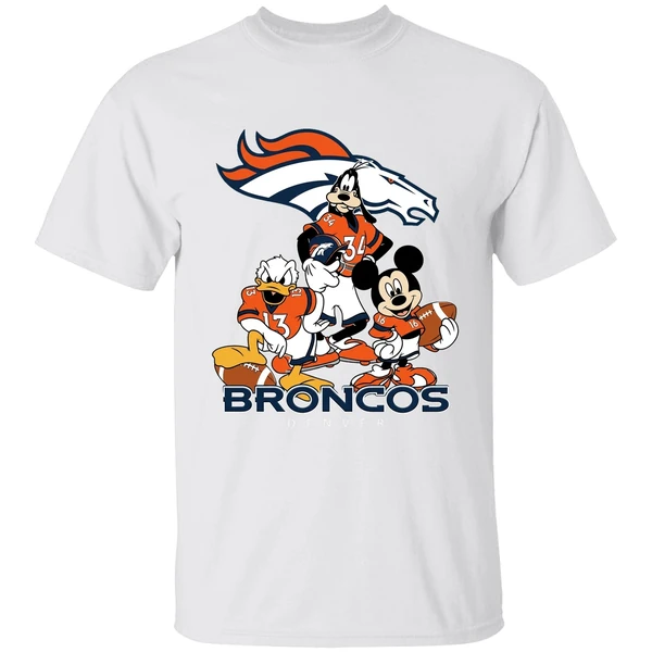 Nfl Denver Broncos Mickey Mouse And Friends Shirt