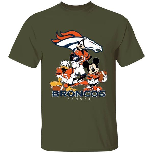 Nfl Denver Broncos Mickey Mouse And Friends Shirt - Image 9