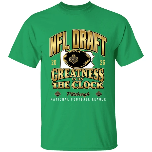 Nfl Draft 2026 Greatness Is On The Clock Pittsburgh National Football League Shirt - Image 2
