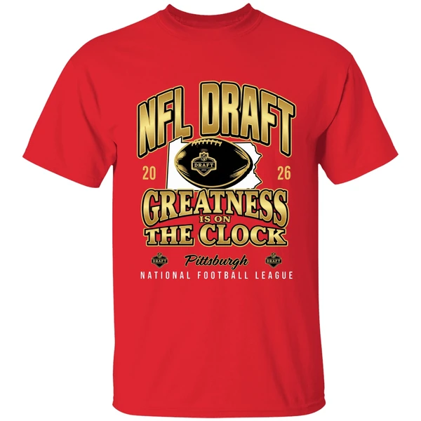 Nfl Draft 2026 Greatness Is On The Clock Pittsburgh National Football League Shirt - Image 7