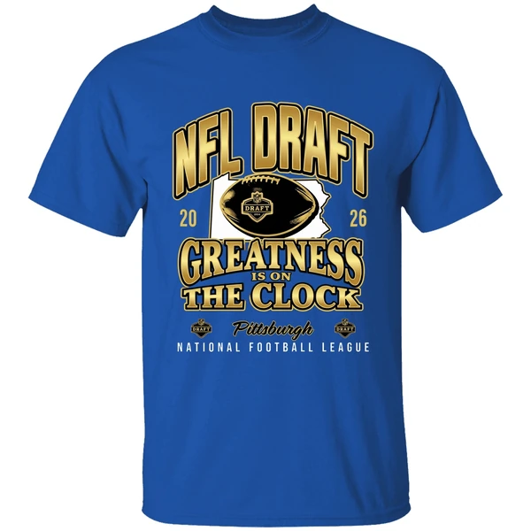Nfl Draft 2026 Greatness Is On The Clock Pittsburgh National Football League Shirt - Image 8
