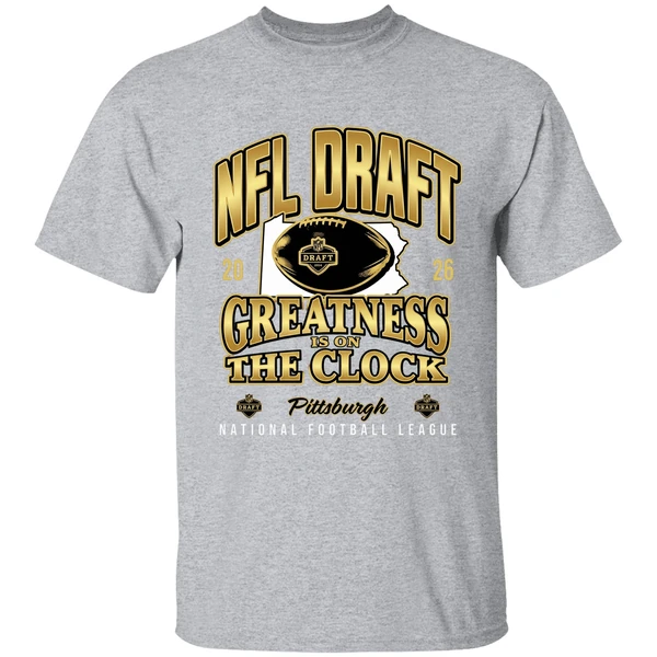 Nfl Draft 2026 Greatness Is On The Clock Pittsburgh National Football League Shirt - Image 9