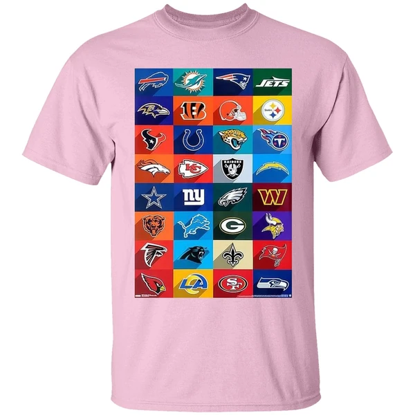 Nfl Football Logos All 32 Teams Shirt - Image 2