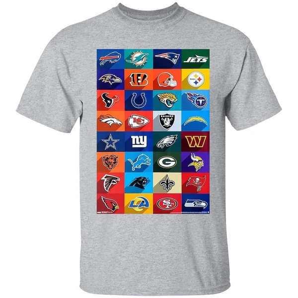 Nfl Football Logos All 32 Teams Shirt