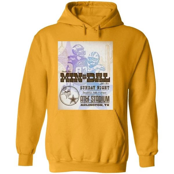 Nfl Game Minnesota Vikings Vs Dallas Cowboys Sunday Night December 14th 2025 Att Stadium Hoodie