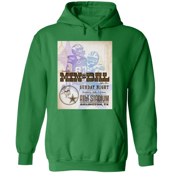 Nfl Game Minnesota Vikings Vs Dallas Cowboys Sunday Night December 14th 2025 Att Stadium Hoodie - Image 2