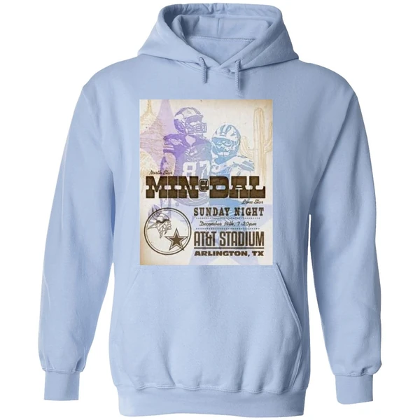 Nfl Game Minnesota Vikings Vs Dallas Cowboys Sunday Night December 14th 2025 Att Stadium Hoodie - Image 4