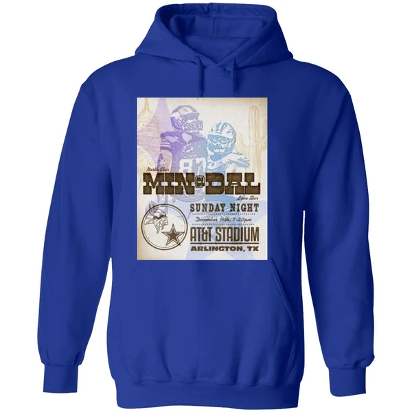 Nfl Game Minnesota Vikings Vs Dallas Cowboys Sunday Night December 14th 2025 Att Stadium Hoodie - Image 7