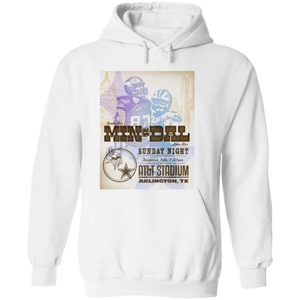 Nfl Game Minnesota Vikings Vs Dallas Cowboys Sunday Night December 14th 2025 Att Stadium Hoodie - Image 8