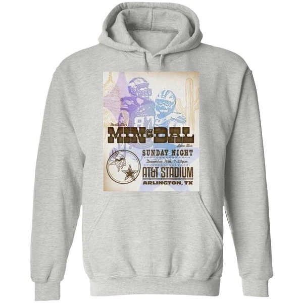 Nfl Game Minnesota Vikings Vs Dallas Cowboys Sunday Night December 14th 2025 Att Stadium Hoodie - Image 9