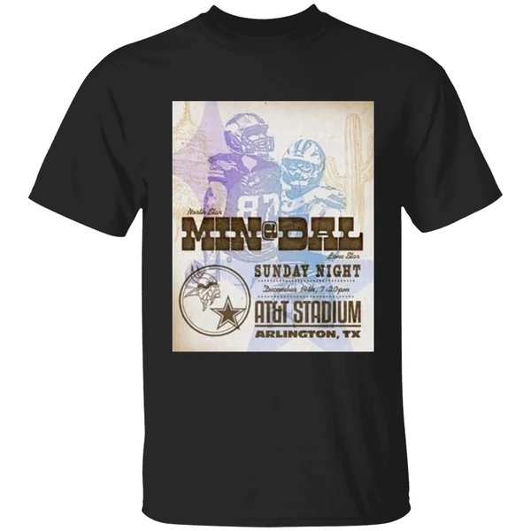 Nfl Game Minnesota Vikings Vs Dallas Cowboys Sunday Night December 14th 2025 Att Stadium Shirt