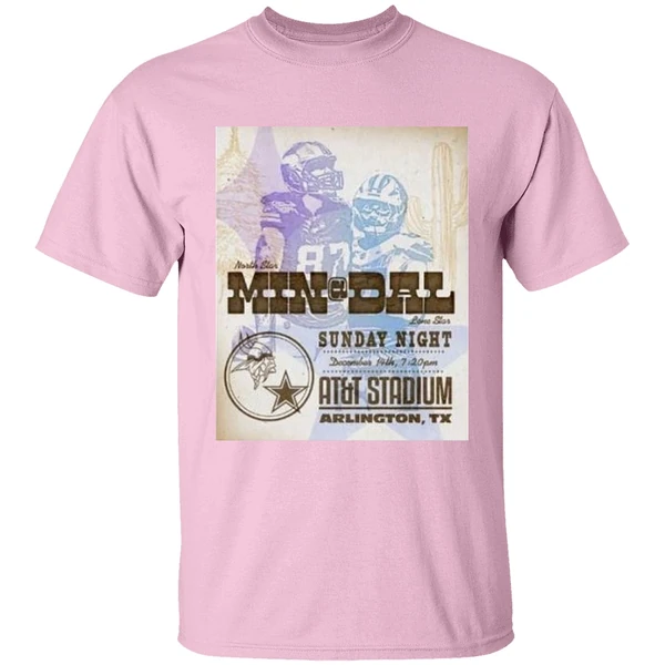 Nfl Game Minnesota Vikings Vs Dallas Cowboys Sunday Night December 14th 2025 Att Stadium Shirt - Image 3