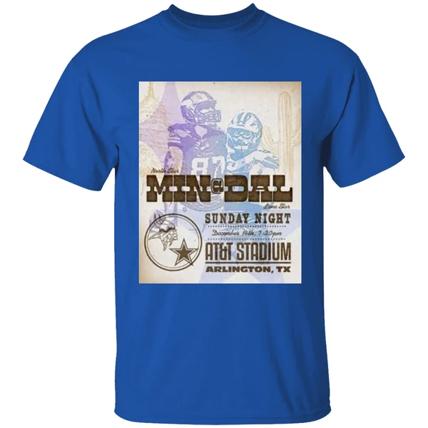 Nfl Game Minnesota Vikings Vs Dallas Cowboys Sunday Night December 14th 2025 Att Stadium Shirt - Image 8