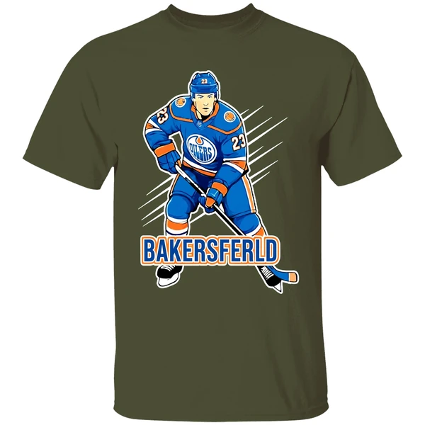 nhl bakersfield 2026 condors quinn hutson player bakersfield condors shirt militarygreen