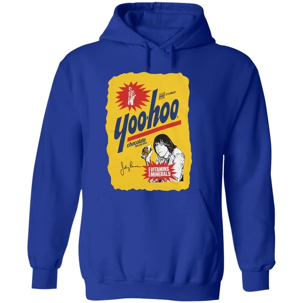 Nice Johnny Ramone Yoohoo Chocolate Drinking Hoodie - Image 7