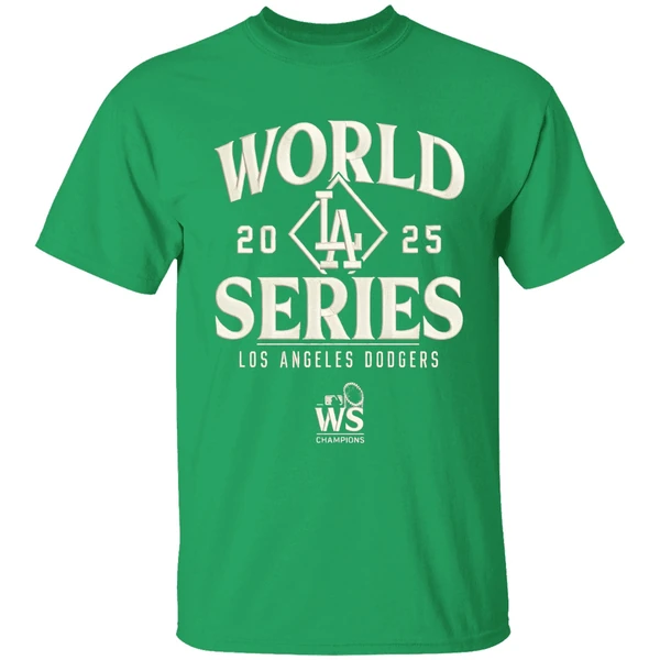 Nice Los Angeles Dodgers Majestic Threads 2025 World Series Tri Blend Shirt - Image 2
