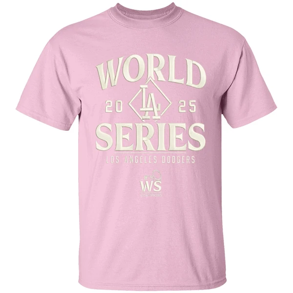 Nice Los Angeles Dodgers Majestic Threads 2025 World Series Tri Blend Shirt - Image 3