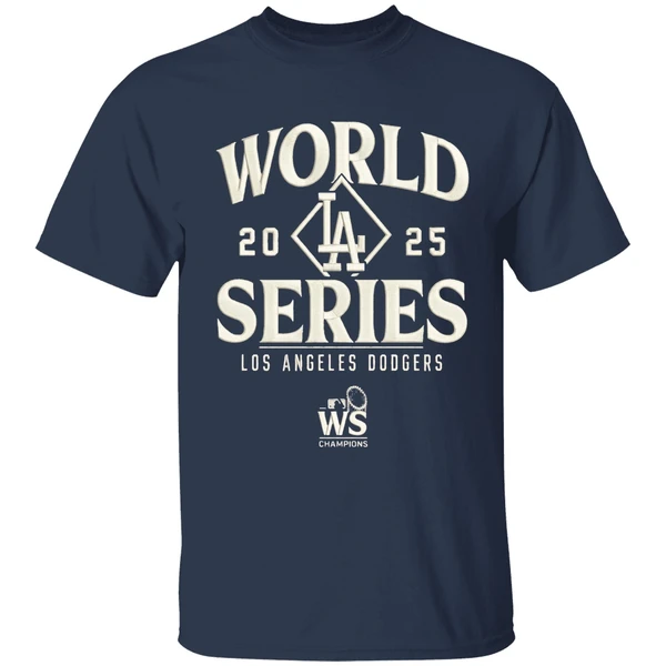nice los angeles dodgers majestic threads 2025 world series tri blend shirt navy