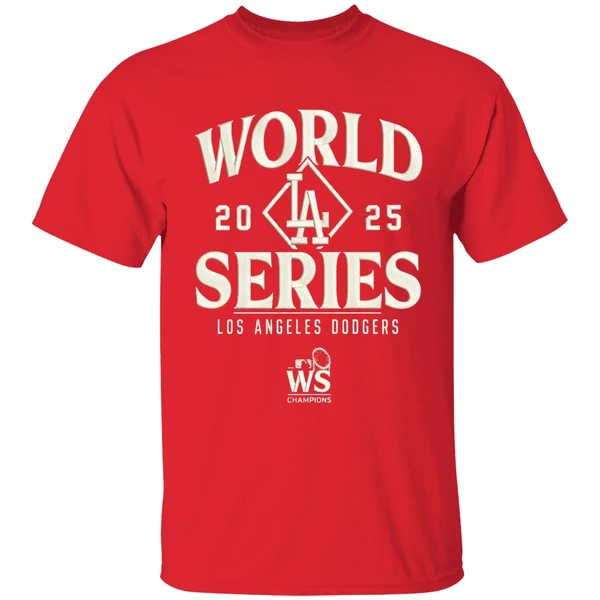 Nice Los Angeles Dodgers Majestic Threads 2025 World Series Tri Blend Shirt - Image 7