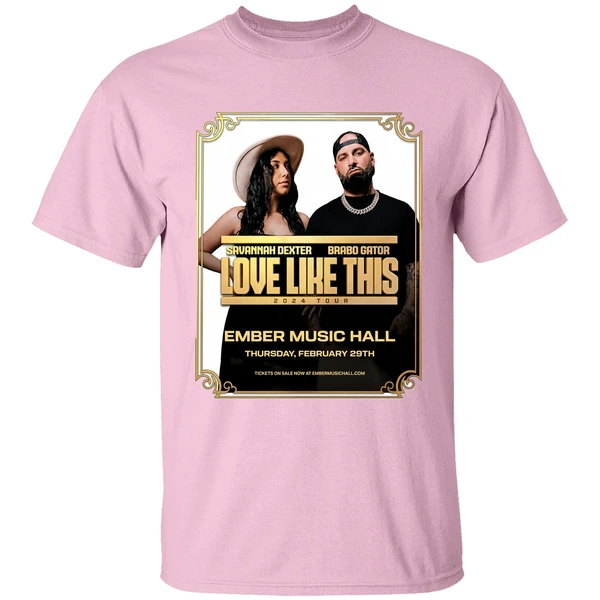 Nice Savannah Dexter Brabo Gator Love Like This 2024 Tour Shirt - Image 3