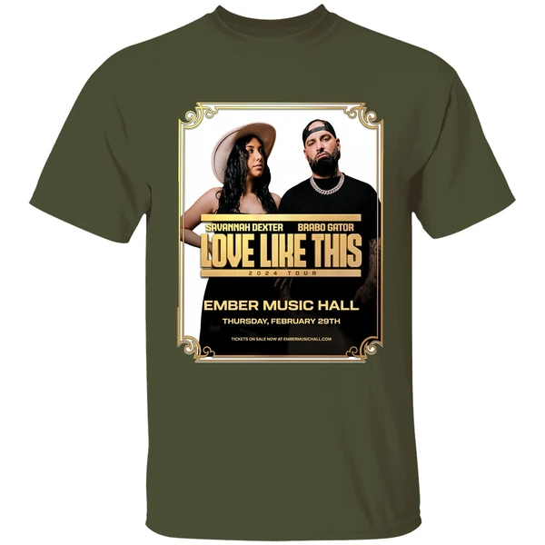 Nice Savannah Dexter Brabo Gator Love Like This 2024 Tour Shirt - Image 4