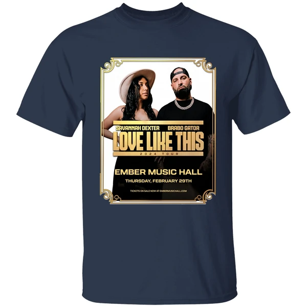 nice savannah dexter brabo gator love like this 2024 tour shirt navy