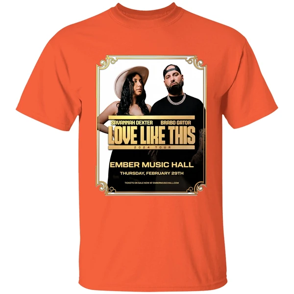 nice savannah dexter brabo gator love like this 2024 tour shirt orange