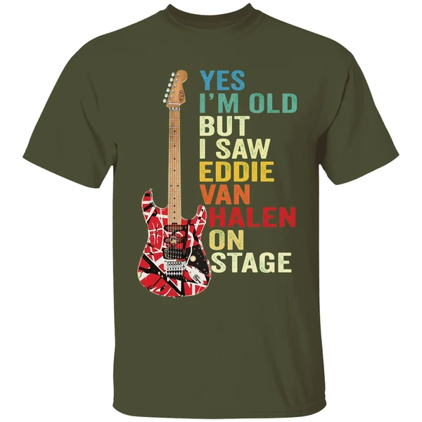 Nice Yes Im Old But I Saw Eddie Van Halen On Stage Shirt - Image 9