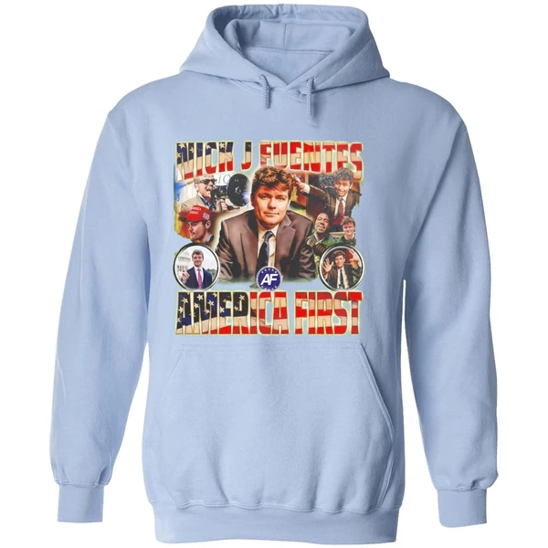 Nick J Fuentes America First 90s Bootleg Hoodie - Image 4
