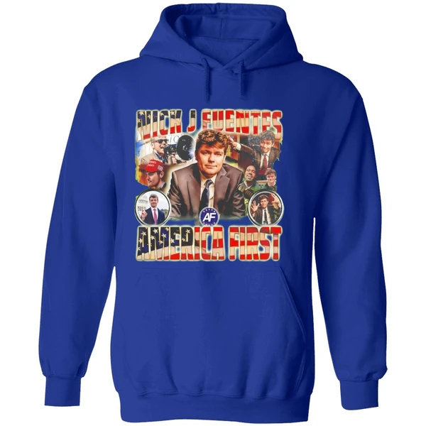 Nick J Fuentes America First 90s Bootleg Hoodie - Image 7