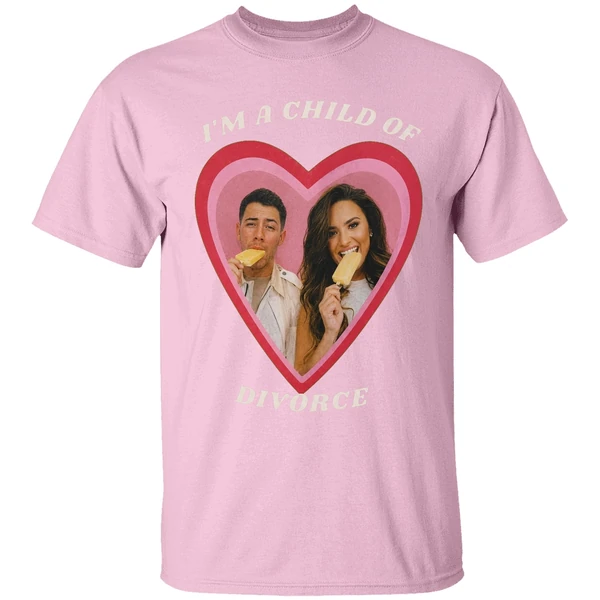 Nick Jonas Demi Lovato Im A Child Of Divorce Shirt - Image 3