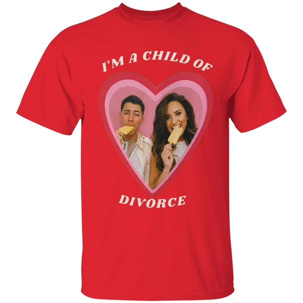 Nick Jonas Demi Lovato Im A Child Of Divorce Shirt - Image 7