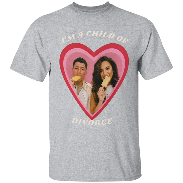 Nick Jonas Demi Lovato Im A Child Of Divorce Shirt - Image 9