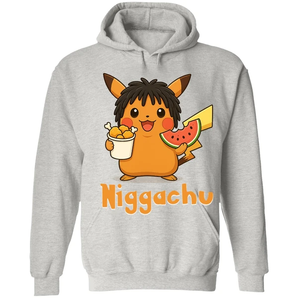 Niggachu Pokemon Hoodie - Image 7