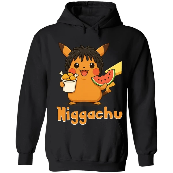 Niggachu Pokemon Hoodie - Image 8