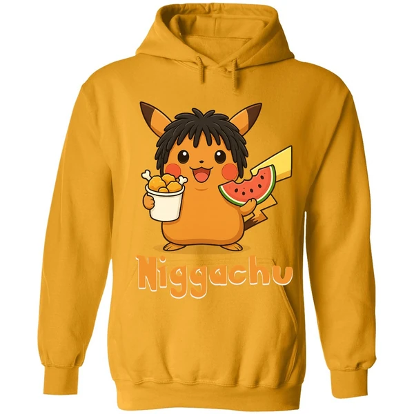 Niggachu Pokemon Hoodie - Image 9
