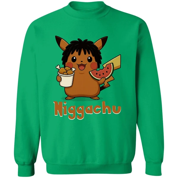 Niggachu Pokemon Sweatshirt - Image 2
