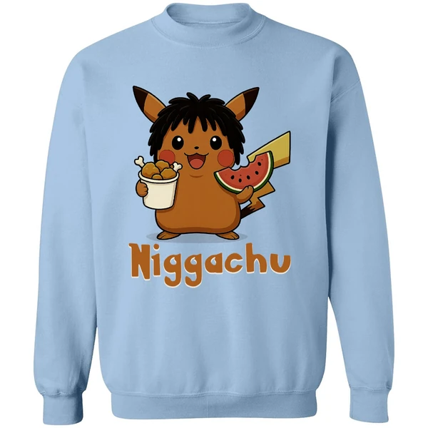 Niggachu Pokemon Sweatshirt - Image 3