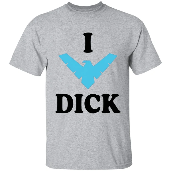 nightwing i dick logo shirt sportgrey