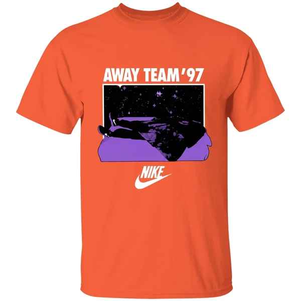 nike heavens gate away team 97 shirt orange