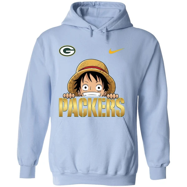Nike Luffy One Piece Green Bay Packers 2025 Hoodie - Image 4