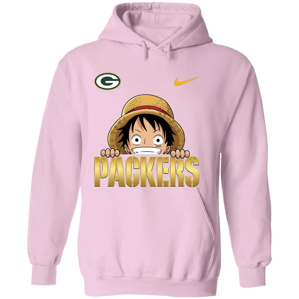 Nike Luffy One Piece Green Bay Packers 2025 Hoodie - Image 5