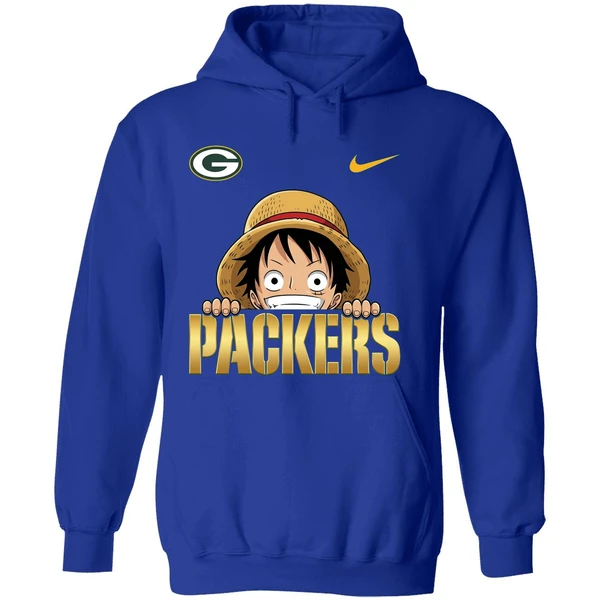 Nike Luffy One Piece Green Bay Packers 2025 Hoodie - Image 7