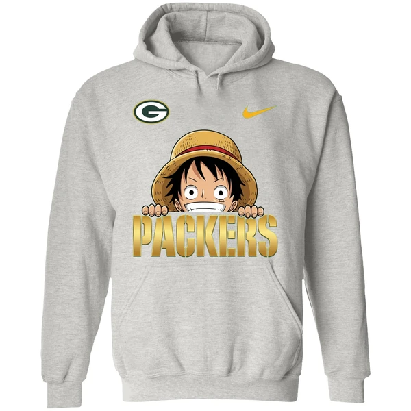 Nike Luffy One Piece Green Bay Packers 2025 Hoodie - Image 9