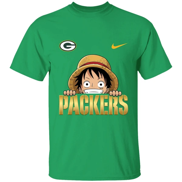 Nike Luffy One Piece Green Bay Packers 2025 Shirt - Image 2
