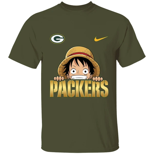 Nike Luffy One Piece Green Bay Packers 2025 Shirt - Image 4