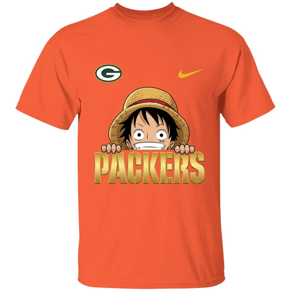 Nike Luffy One Piece Green Bay Packers 2025 Shirt - Image 6
