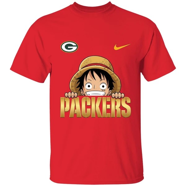 Nike Luffy One Piece Green Bay Packers 2025 Shirt - Image 7