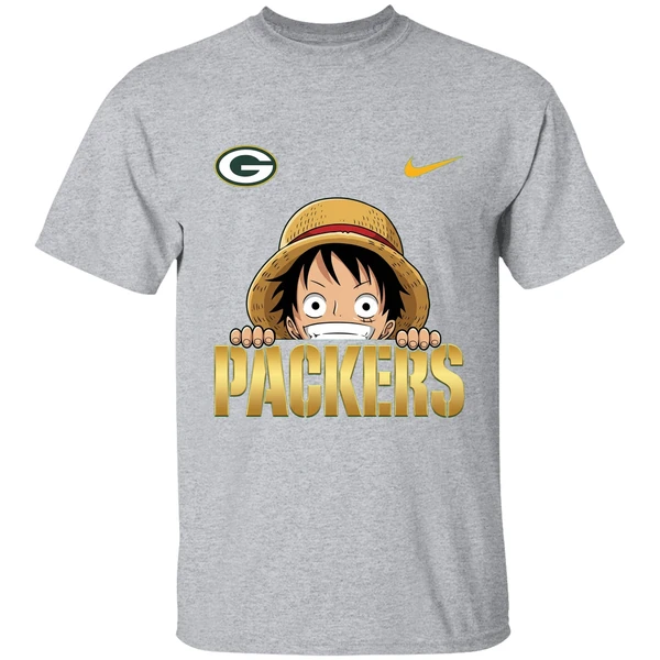 Nike Luffy One Piece Green Bay Packers 2025 Shirt - Image 9